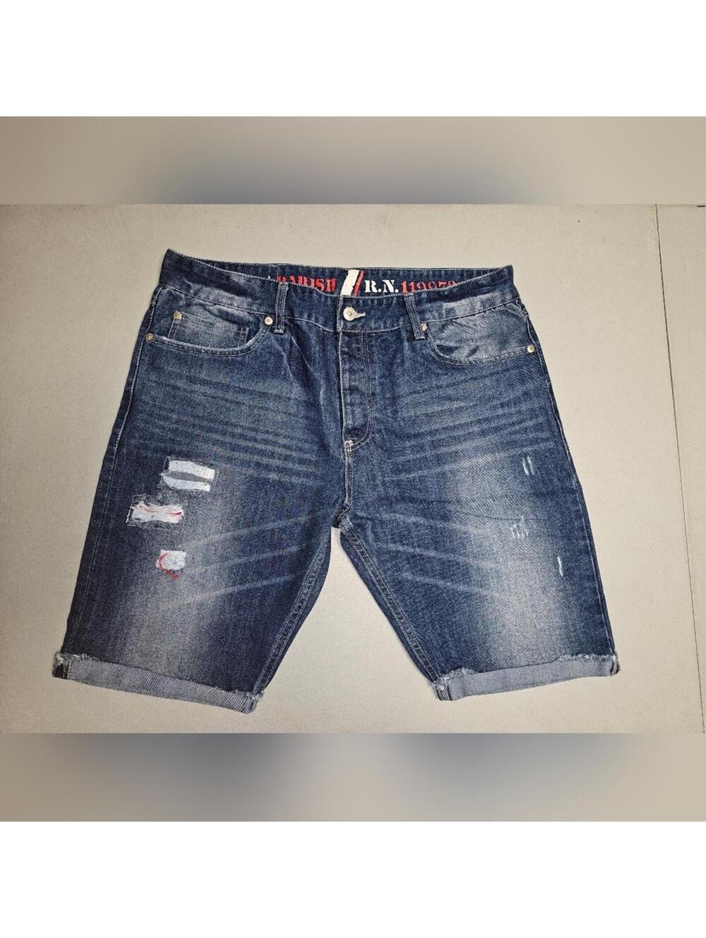 Men's  Parish Nation Blue Denim Shorts